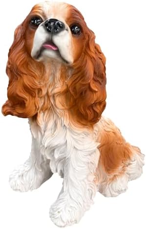 12.6" Beagle Dog Statue Garden Puppy Sculpture Gift Brown - Image 4