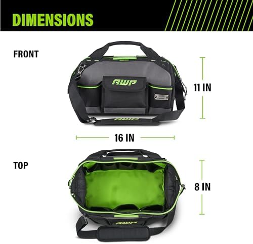 AWP Tool Bags, Premium Tool Bag, Black, Durable Tool Tote, for Professionals and Contractors - Image 5