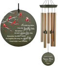 Personalized Sympathy Wind Chime, 36 Inch Memorial Wind Chimes for Outside, Cardinal Wind Chimes, Wind Chime Deep Tone for Loss of Loved One for Condolences/Funeral by ExtrabilyOfficial