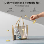 3 Pack Small Gold Rechargeable Cordless Table Lamps Dimmable - Image 5