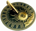 Solid Brass Garden Sundial - 10" Green Polished Brass Round Engraved Sundial - Plaque and Rooster Dial Round Patio Outdoor Compass Sundials for Yards, Home Decor, Sundial Gift, Couples - Image 3