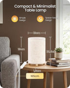 Small Table Lamps Set of 2, 8.1" Bedside Lamps Set 2 for Bedroom - Image 7