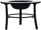 Mosaic Fire Pit Green 26.8 Inch Ceramic - Image 3