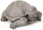 BeePeep Outdoor Turtle Garden Statue, 17inch Turtle Statue Decor, Adorable Cast Stone Sculpture for Outdoor Patio Lawn Porch, Handcrafted Animals Figurine for Birthday Housewarming Gift - Image 5