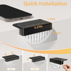 VOLISUN 16 Pack Solar Deck Lights Outdoor, Warm White LED Solar Step Lights for Outside, Waterproof Fence Light for Patio, Deck, Stairs, Yard, Pool and Porch (Black) - Image 3