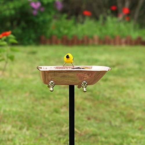 Pure Copper Bird Bath, Featuring Clawfoot Bathtub Design - Polished Copper by Good Directions - Image 6