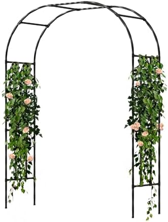 Garden Arch Trellis, 7.9FT Metal Arbor Archway for Climbing Plants Outdoor by OnlyGarden
