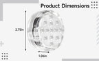 4 Pcs LED Submersible Lights with App and Remote Control, RGB Color Changing Waterproof Underwater Pool Lights, 10-LED Bathtub Lights, Wireless Battery Operated Bathroom Lights for Fish Tank, Pond - Image 4