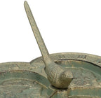AB Tools Bird Heart Sundial Ornament Cast Iron Garden Yard Feature Statue Clock Metal - Image 4