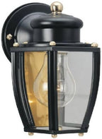Westinghouse 6696100 One-Light Exterior Wall Lantern, Matte Black Finish on Steel with Clear Curved Glass Panels - Image 3
