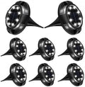 Ground Lights, 12LED Solar Power Disk Light Outdoor Garden(White Side-White) by Unknown