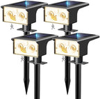 btfarm 4 Pack Solar Lights Outdoor Waterproof, Motion Sensor Outdoor Lights by btfarmdecorativelighting