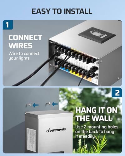 DEWENWILS 600W Low Voltage Landscape Transformer, 6 Independent Outputs - Image 7