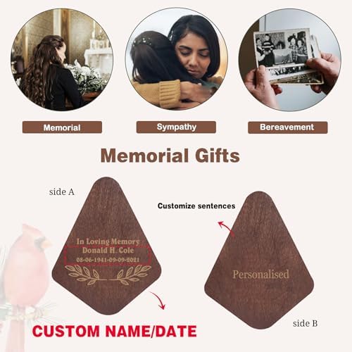 ASTARIN Personalized Name Memorial Wind Chimes, Sympathy Gift for Loss of Lover Mom Dad, Bereavement Deep Tone Wind Chimes for Outside in Memory Gift, Decor Outdoor Garden Patio - Image 6