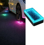 SHONELIGHTING 4x8 Solar Ground Lights, 12-Color Paver Light, RGB-W, 1Pack by SHONELIGHTING