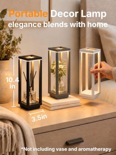 4Pack Cordless Table Lamp Rechargeable, 10" Portable Table Light - Image 6
