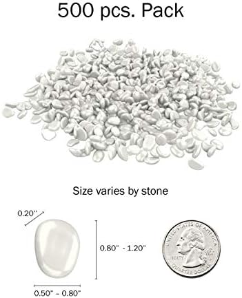 Pure Garden Glow-in-The-Dark Solar Pebble Lights, 500 Ct Blue Decorative Rocks for Flower Beds, Walkways, and Patios - Image 2