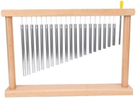 Haofy Tabletop Wind Chime 20 Aluminum Tubes, 39cm Wood Base by Haofy