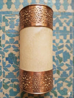 Set of 2 Moroccan Brass Wall Lamp Sconce Home Decor, Handmade Lighting Copper Metal Lights Turkish Lamp, Ramadan Candle Lantern, Candle Holder, Indoor Outdoor, Patio, Porch, Shelf, Garden (Symmetry) - Image 3