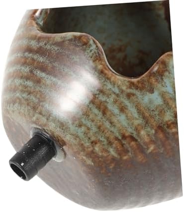 Ceramic Open Bottom Fountain Jar with Built in Filtration for Garden Ponds - Image 3