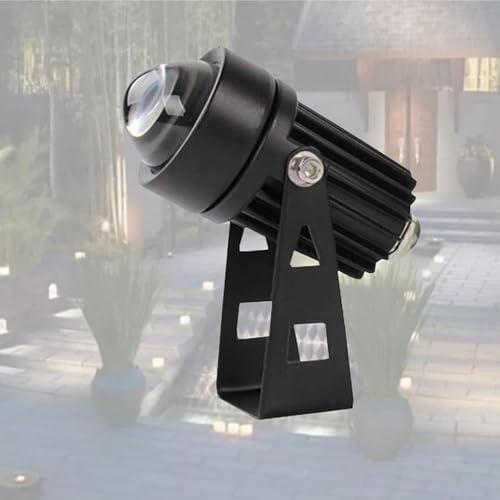 LED Beam Spotlight, AC85-265V Narrow Beam Spotlights, IP65 Waterproof Outdoor Building Illumination Exterior Wall Projector Lights(Green,5W) by Unknown