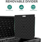YITAHOME 260 Gallon Double-Wall Deck Box with Divider & Side Handles - Image 6