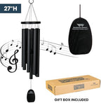 Woodstock Chimes Signature Collection, Gregorian Chimes, Alto (27'') Black, Inspirational and Memorial Wind Chimes for Outdoor, Patio, Home or Garden Décor (GABB) - Image 4