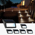 Solar Lights Outdoor, Waterproof Solar Powered Deck Step Lights for Patio Garden Backyard Garage Driveway Pathway Outside Wall Lighting (6, Cool White) by Follateas