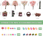 104 Pcs Fairy Garden Accessories Miniature House Figurines Kit - Image 3