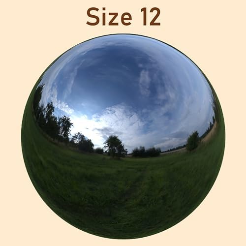 Lulu Decor, Titanium Stainless Steel Gazing Mirror Ball Size 12 with Stand - Image 6