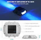 VOLISUN Solar Deck Driveway Dock Lights,Solar Pathway Lights,Blue 16 Pack - Image 2