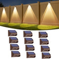 Long Lasting Solar Fence Lights Outdoor,3000/4000/6000K,Deck Lights Waterproof,Perfect for Winter and Rainy Days,Dusk to Dawn High Brightness Solar Lighting for Wall,Step,Yard,Patio,Backyard(12 Pack) by Yivsen