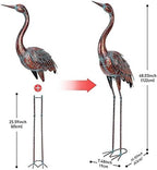 chisheen Outdoor Garden Crane Statues and Sculptures Metal Yard Art Statue for Garden Decoration Large Size - Image 2