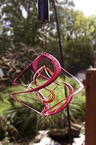Red Carpet Studios The Original Cosmix Deluxe Helix Wind Spinner, Medium 14-Inch, Double Purple & Copper - Image 5