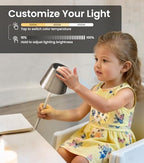 3 Pack Cordless Table Lamp, Portable Battery Operated Lamp with 3 Color Temps and Stepless Dimming, Rechargeable Table Lamp for Dinner, Desk, Cafe, Outdoor (Brushed Silver) - Image 5