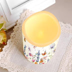 Spring Flower Butterfly Flickering Flameless Candles Battery Operated with Remote Timer Waterproof Reusable Tea Light 4 Pack LED Pillar Votive Candles for Wedding/Engagement Party - Image 6