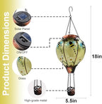 Hot Air Balloon Solar Lantern with Flame Bee - Image 2