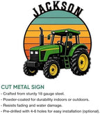 Personalized Tractor Metal Sign – Custom Farmer Name Wall, Barn, Farm, Garage, Workshop, Porch, Home, or Office Decor – Gift for Dad, Mom, Husband, Wife, Farmer on Birthday - Image 2