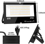 MELPO LED Flood Light Outdoor 800W Equivalent 8000LM RGB Landscape Lighting - Image 7