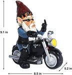 Garden Gnome Riding Motorcycle Funny Outdoor Gnome Decoration Indoor Outdoor Lawn Figurines for Home Yard Décor, Medium - Image 6