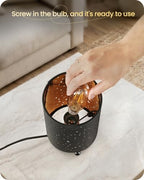 Black Table Lamps Set of 2, 8.1" Small Bedside Lamps Set of 2 - Image 7