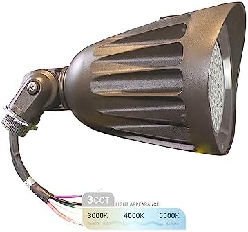 NUWATT 25W Bronze LED Bullet Spot Light for Outdoor Landscapes, CCT 30K-50K by NUWATTLighting