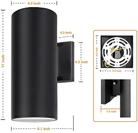 Dusk to Dawn Outdoor Wall Light, Waterproof Exterior Lighting - Image 5