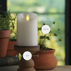 Luminara - Flameless LED Battery Operated Flickering Pillar Candles - White - Pack of 3-3x4.5 - Realistic Moving Flame Real Wax Indoor/Outdoor Decor - Image 6