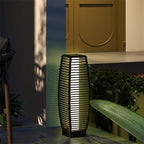 Chliste Outdoor Floor Lamp Solar Powered Lantern Waterproof Wicker Deck Lights for Garden Porch Decor Patio Driveway Deck by Chliste