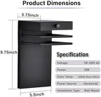 2 Pack Dusk to Dawn Black Outdoor Wall Lights, Hardwired Exterior Sconces - Image 5