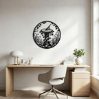 Sundial Garden Ivy Metal Wall Art, Metal Signs, Metal Outdoor Decor, WallArt Decor, Vintage Rustic Style, Elegant Exquisite Wall Decoration, for Living Room, Office, Apartment, College. (Black,20Inch) - Image 5