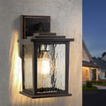 Oil-Rubbed Bronze Outdoor Wall Light, Aluminum Porch Lights Outdoor by Zillsea