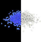 Pure Garden Glow-in-The-Dark Solar Pebble Lights, 500 Ct Blue Decorative Rocks for Flower Beds, Walkways, and Patios - Image 7