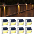JSOT Solar Deck Lights Perfect for Fence, Step, Stair Decor-Warm White-8P by JSOT